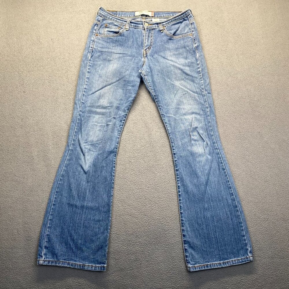 Levi's 515 Jeans Womens Sz‎ 8L Blue Denim Cotton Bootcut Faded Light Wash